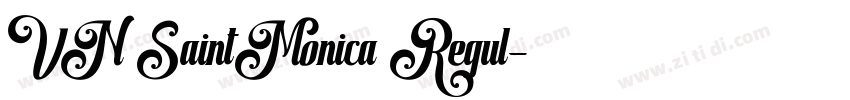 VN SaintMonica Regul字体转换 VN SaintMonica Regul字体转换